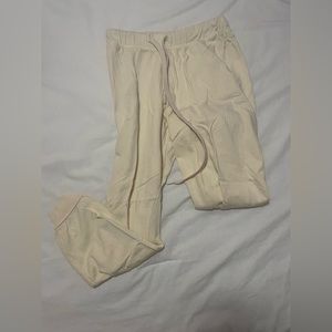 Cream Sweatpants | Size S